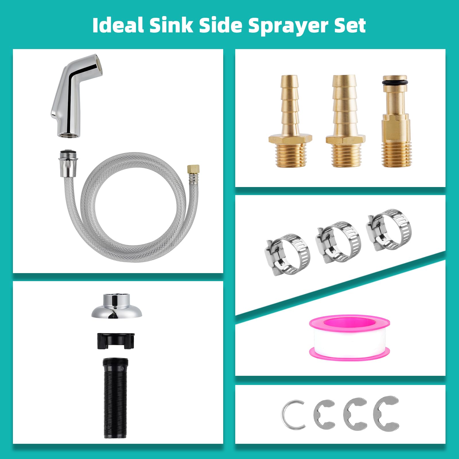 Hygie Rinse hose assembly offers flexible reach for rinsing and cleaning tasks.