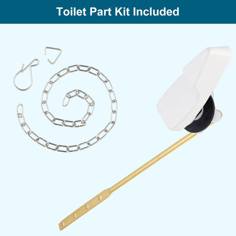 Hygie Rinse stainless flapper chain included for secure, adjustable replacements