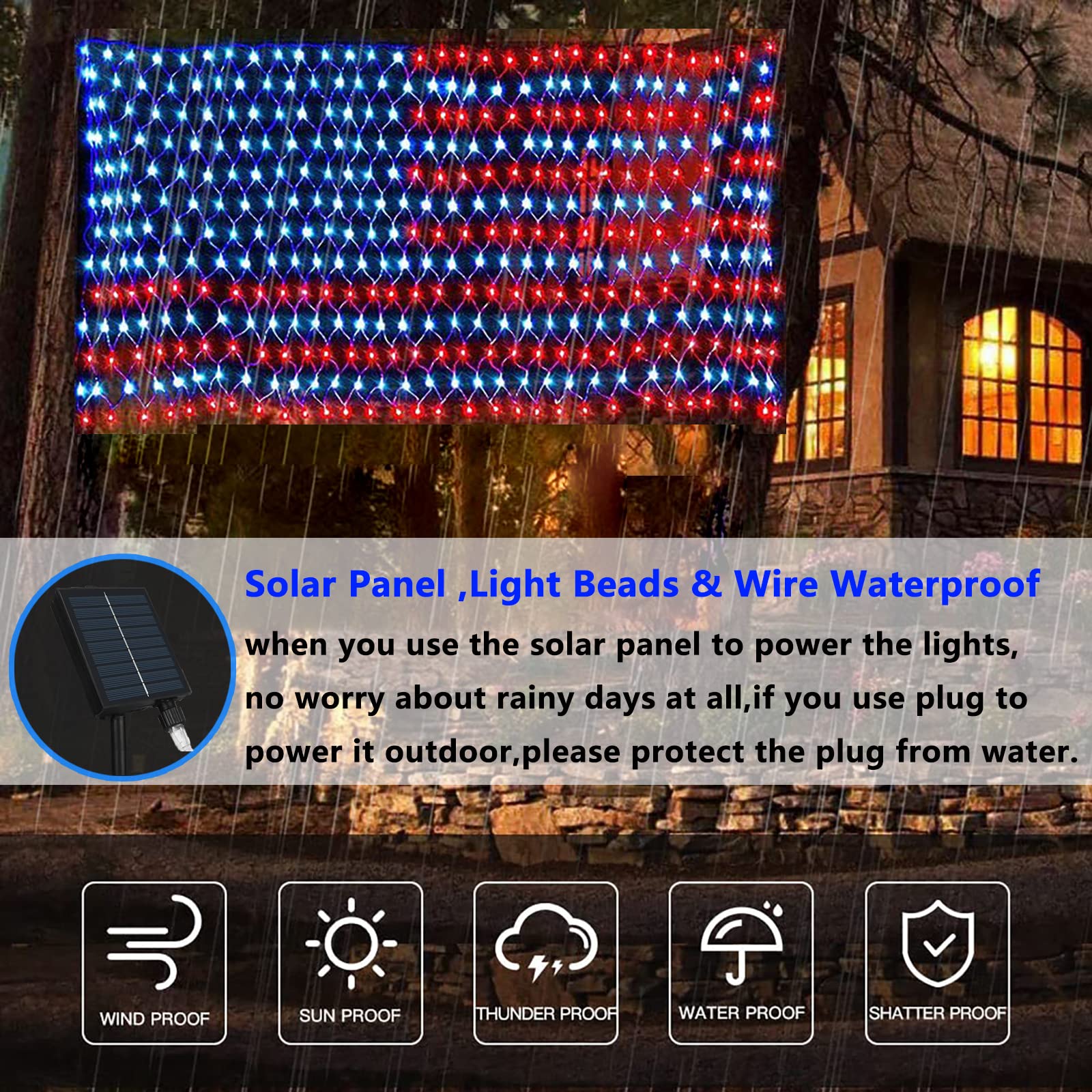 HYH dual power solar and USB option with auto on/off