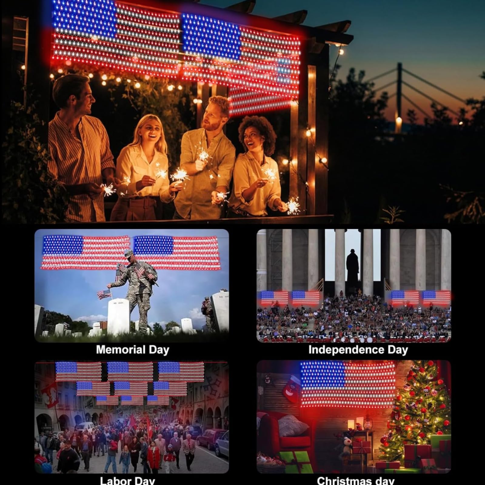 HYH flag light makes a thoughtful gift for holidays and veterans
