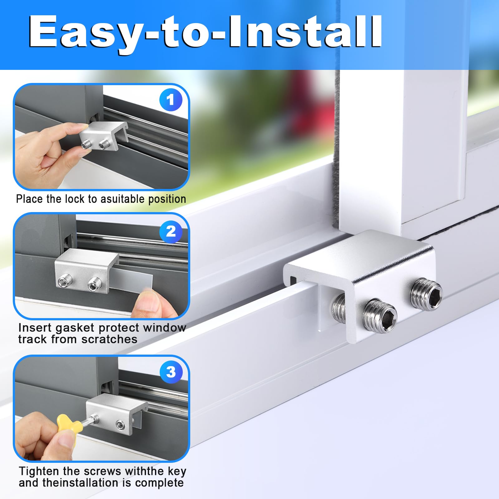 HYIEOU vertical heart key included for track compatibility.