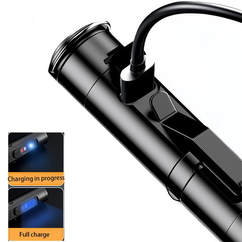 HYJXDLLS Taclite Mini EDC flashlight side floodlight with UV and red modes