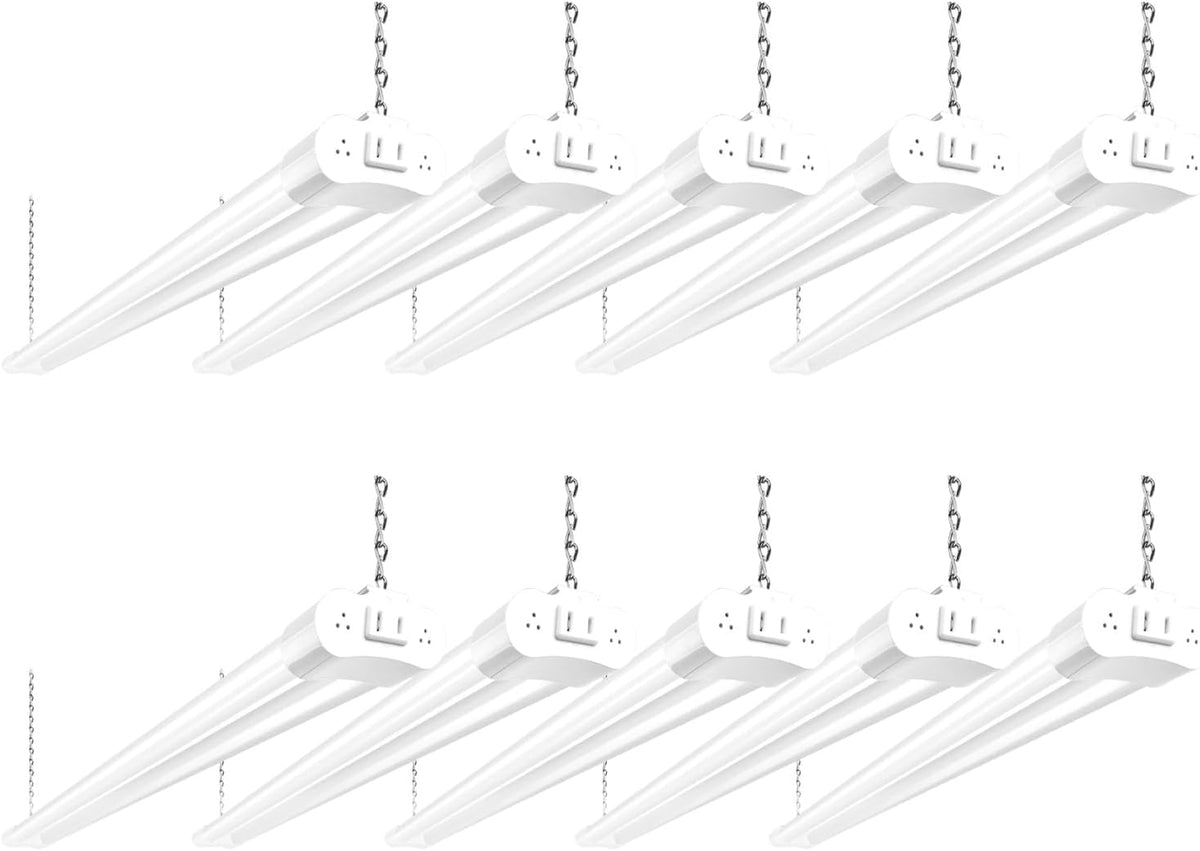 Hykolity 10-pack 4ft LED light assembly brightens a workshop efficiently