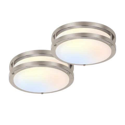 hykolity 10-inch flush mount LED ceiling light with diffuser for even illumination