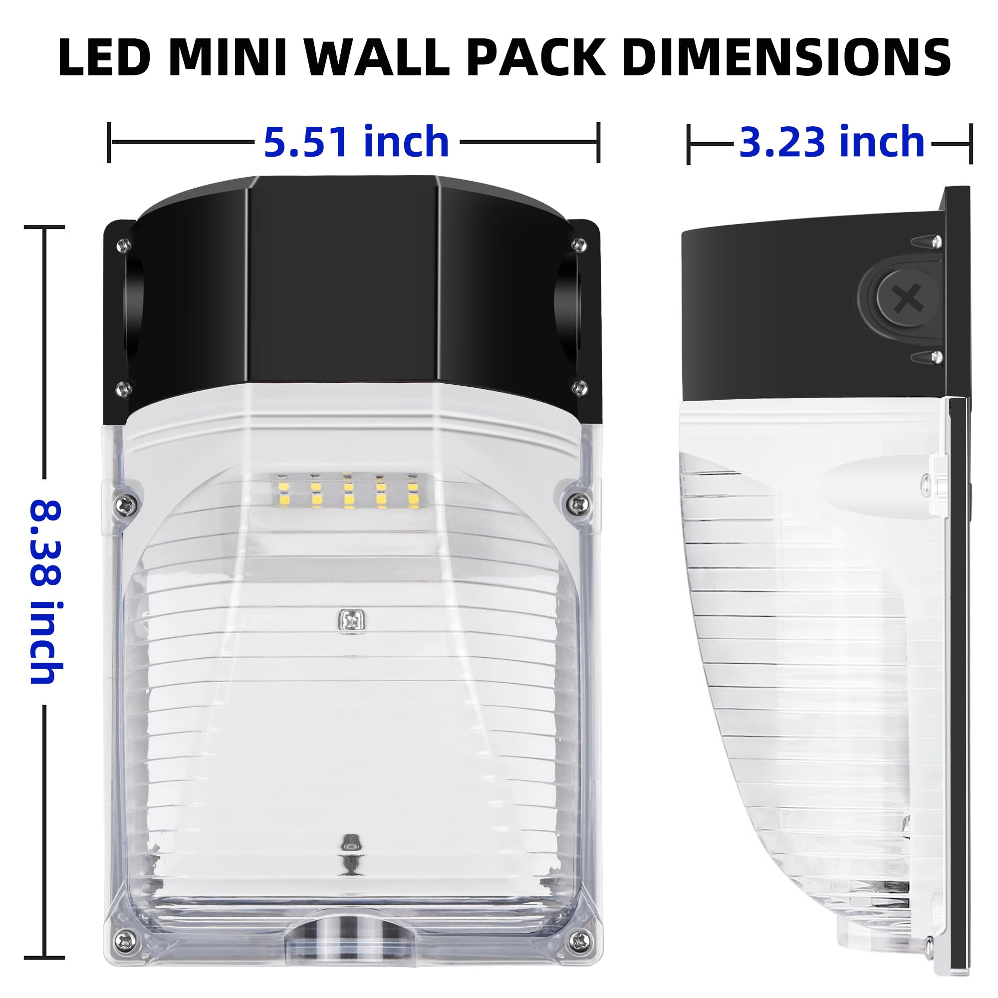 hykolity 120V outdoor wall pack for durable exterior lighting
