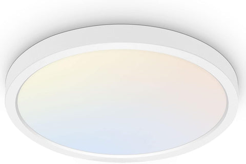 hykolity 18-inch round panel light front view with glare-free, even illumination