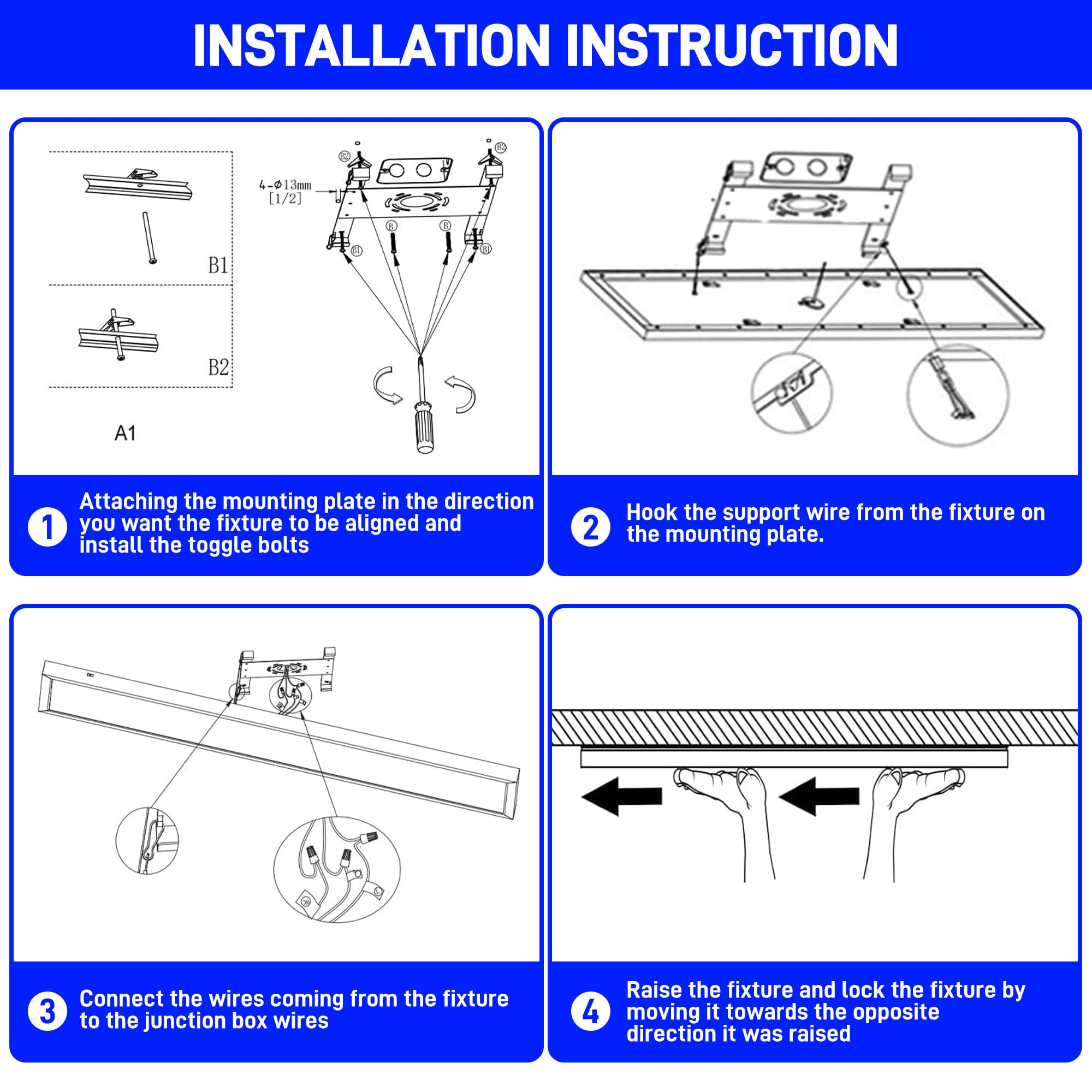 Hykolity 2-pack flat panel lights for complete room upgrade