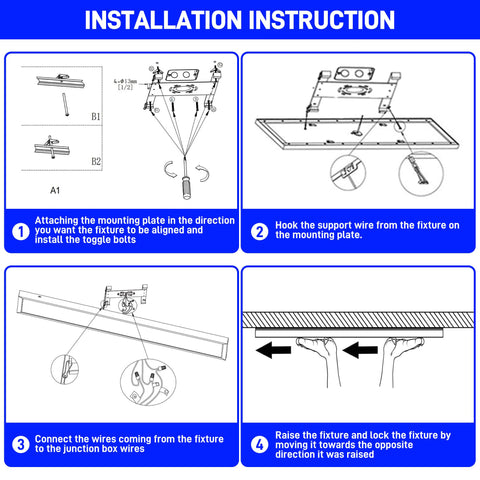 Hykolity 2-pack flat panel lights for complete room upgrade