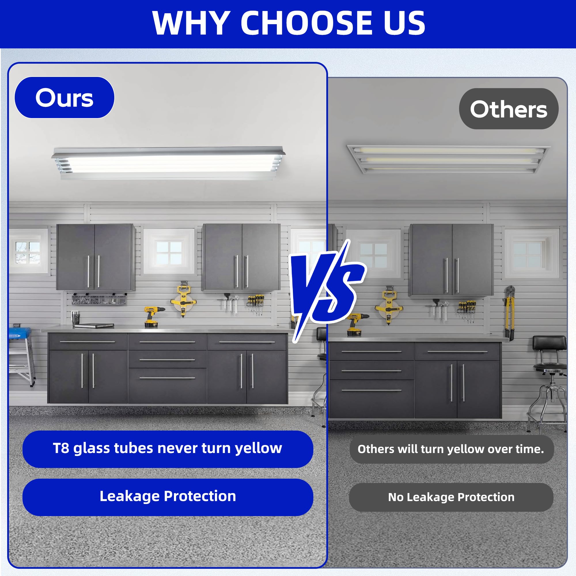 Hykolity 2400 lumen output for bright, energy-efficient spaces.