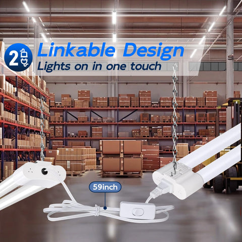 Hykolity linkable LEDs connected in a row show expanded coverage.