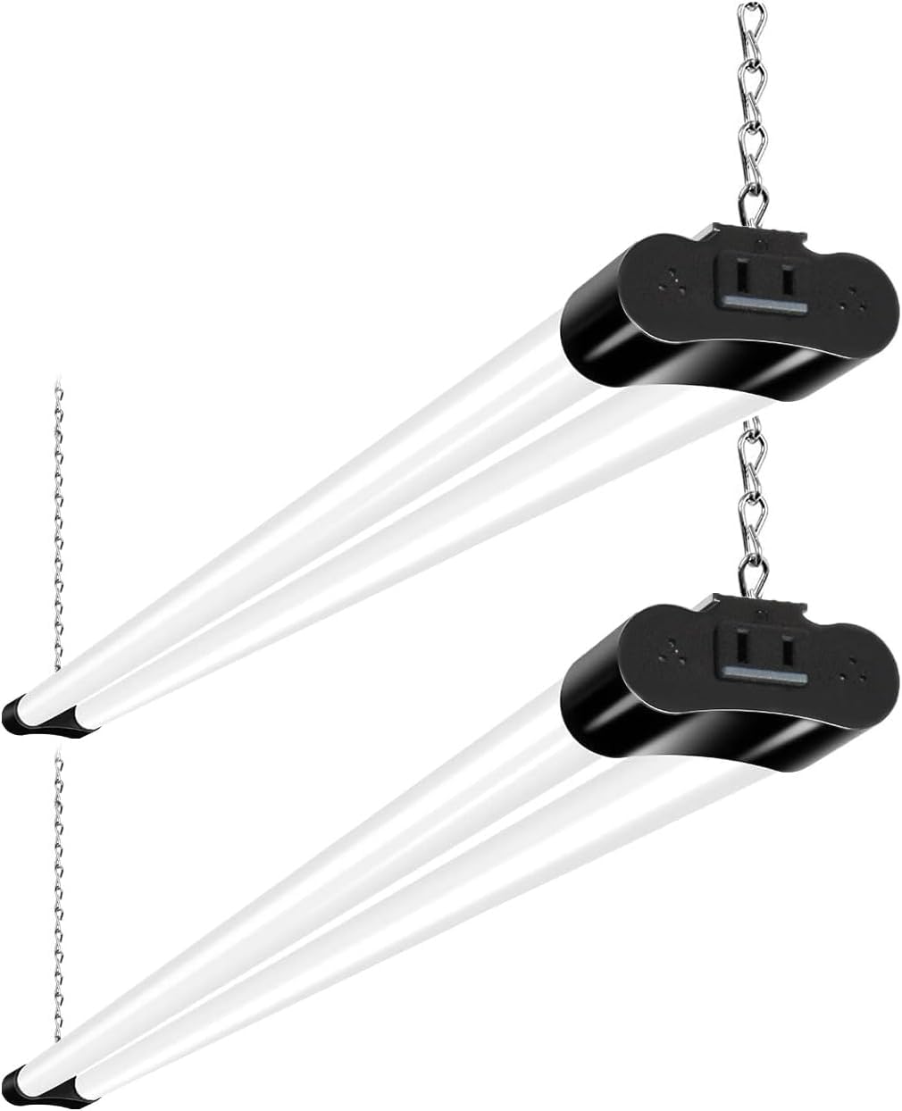 hykolity 2-pack 4ft linkable LED shop light brightens garages efficiently