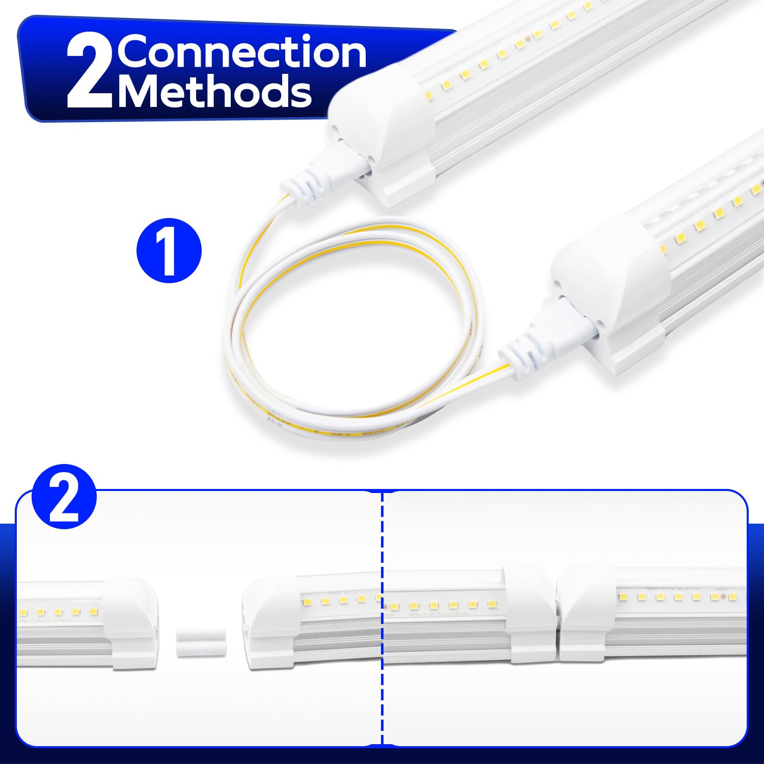 hykolity 30W LED shop light, linkable up to six fixtures for larger spaces.