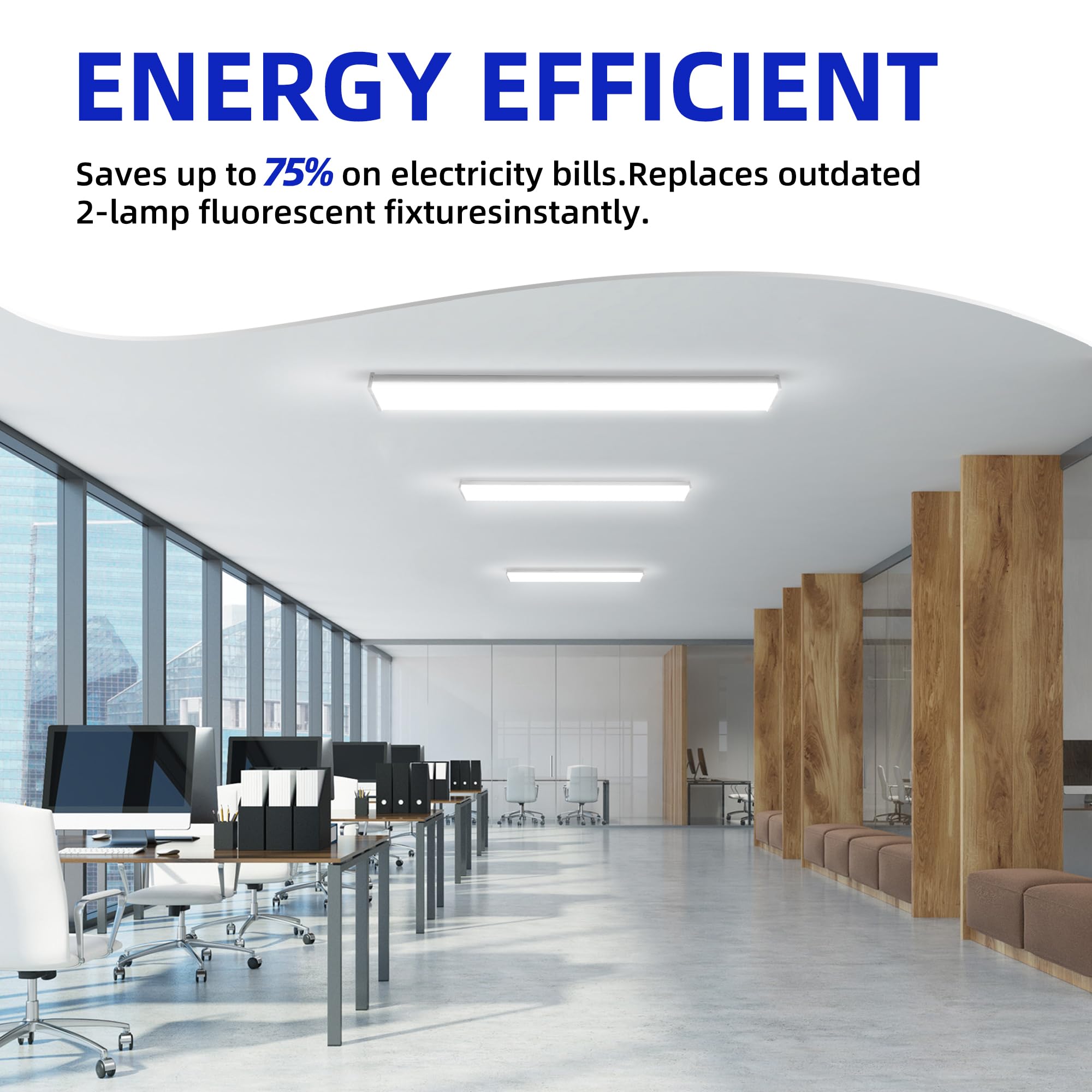 Hykolity 4000K neutral white LED glow for versatile office lighting