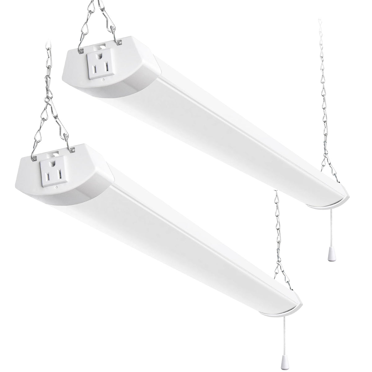 Hykolity 4ft LED shop light with 13000lm for bright visibility in workshops.