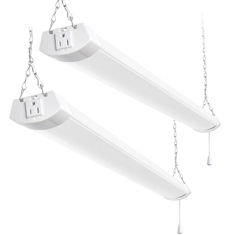 Hykolity 4ft LED shop light with 13000lm for bright visibility in workshops.