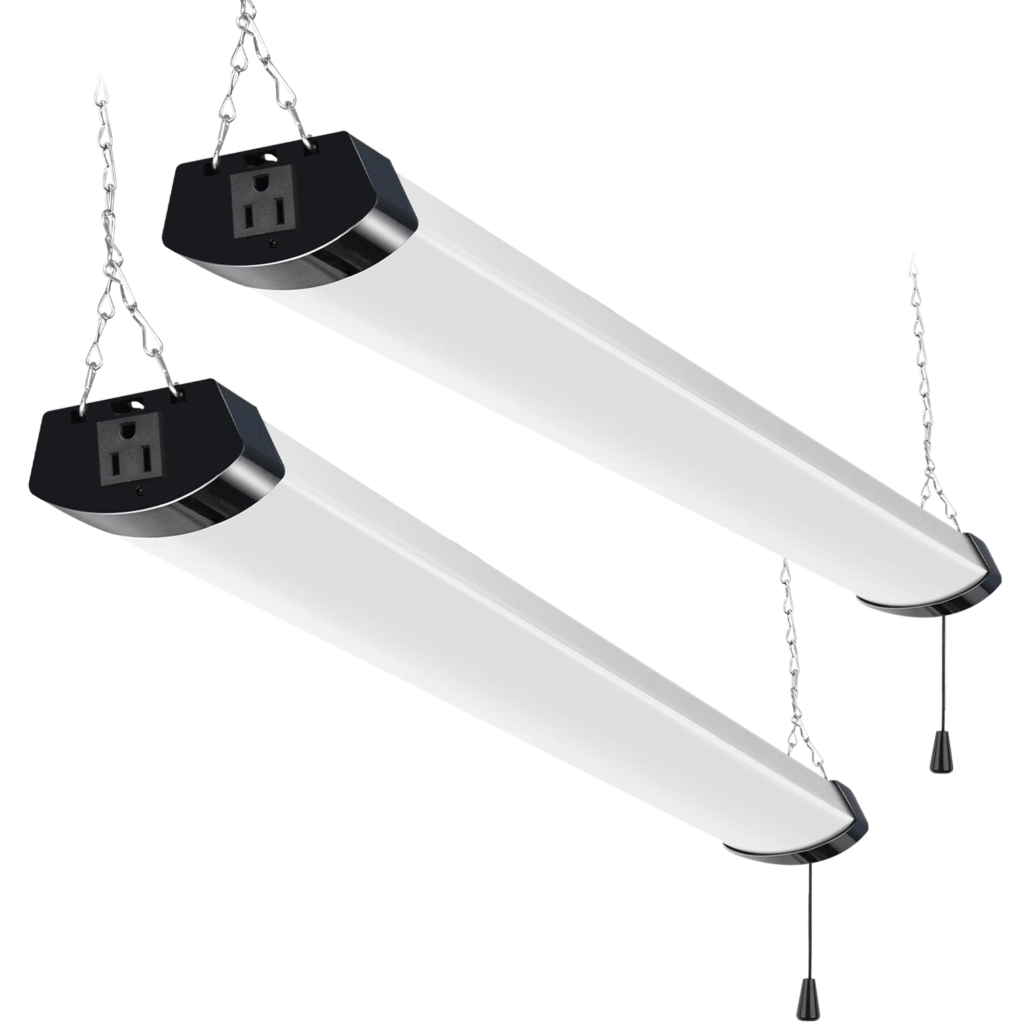 Hykolity 4ft LED Shop Light showing bright 13000lm for workshop visibility