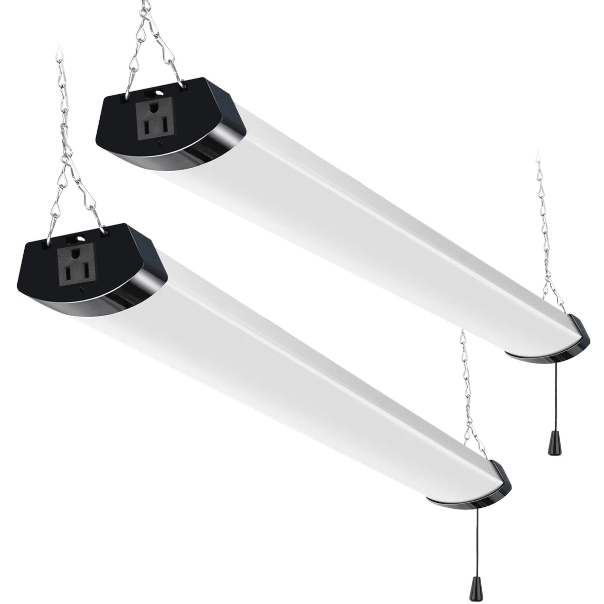 Hykolity 4ft LED Shop Light showing bright 13000lm for workshop visibility