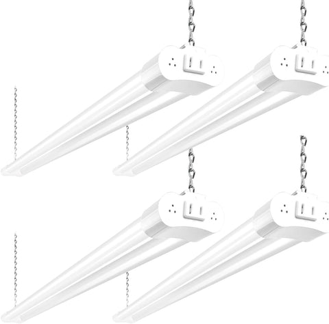 hykolity 4ft LED shop light package delivers bright, energy-efficient daylight for garages.