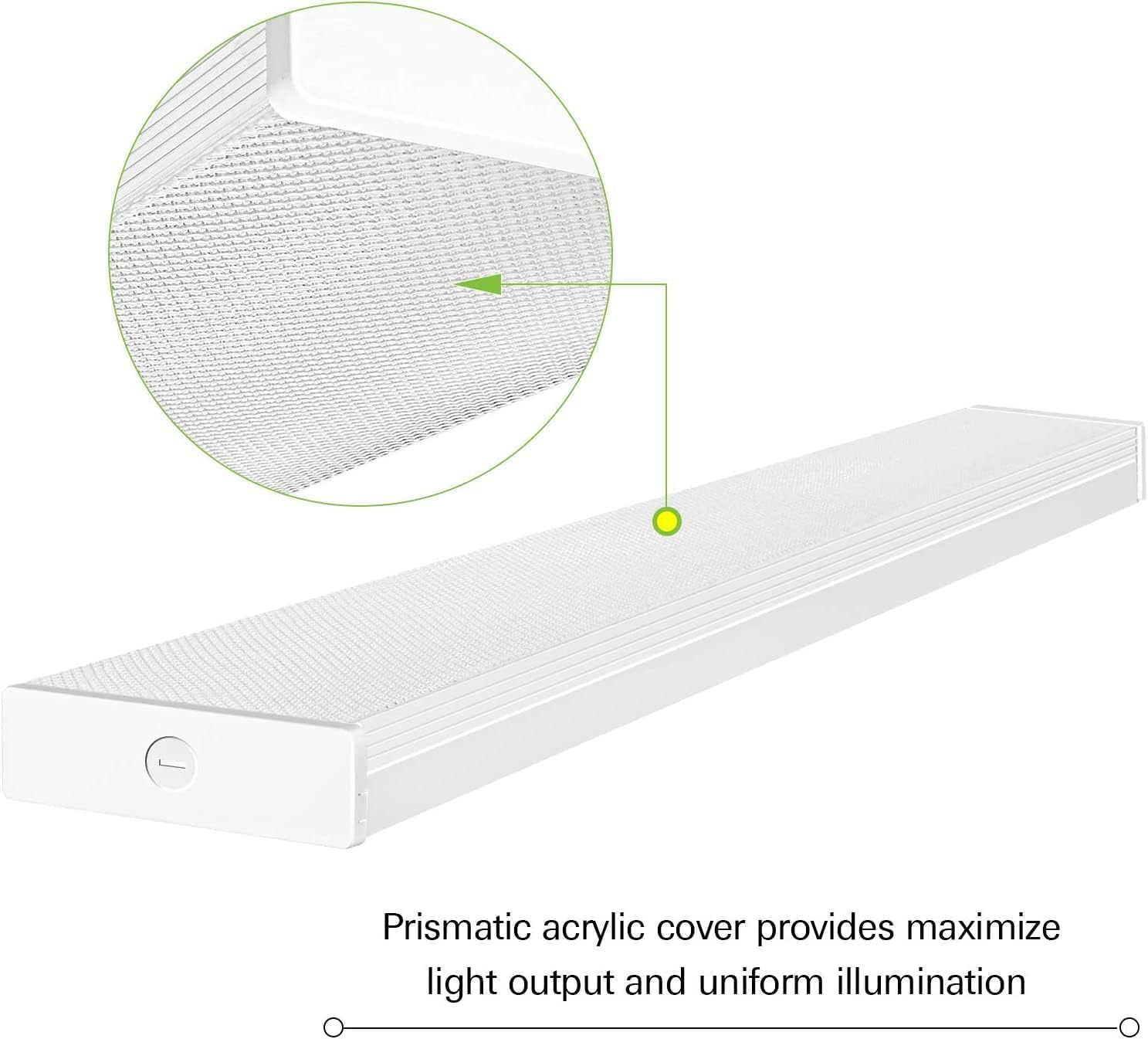 Hykolity 4ft LED wraparound assembled for quick DIY install