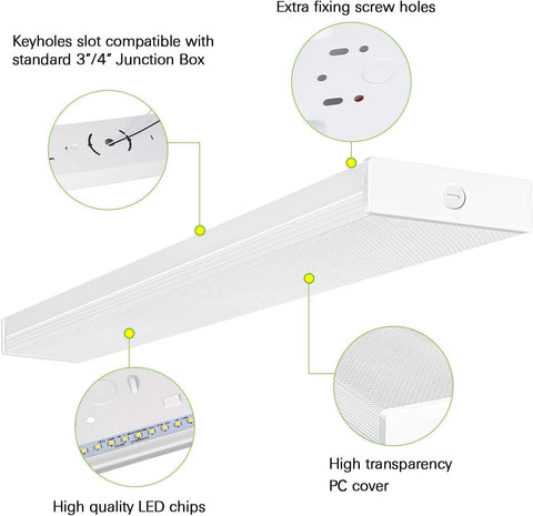 Hykolity 4ft LED wraparound brightness boosts workshop visibility