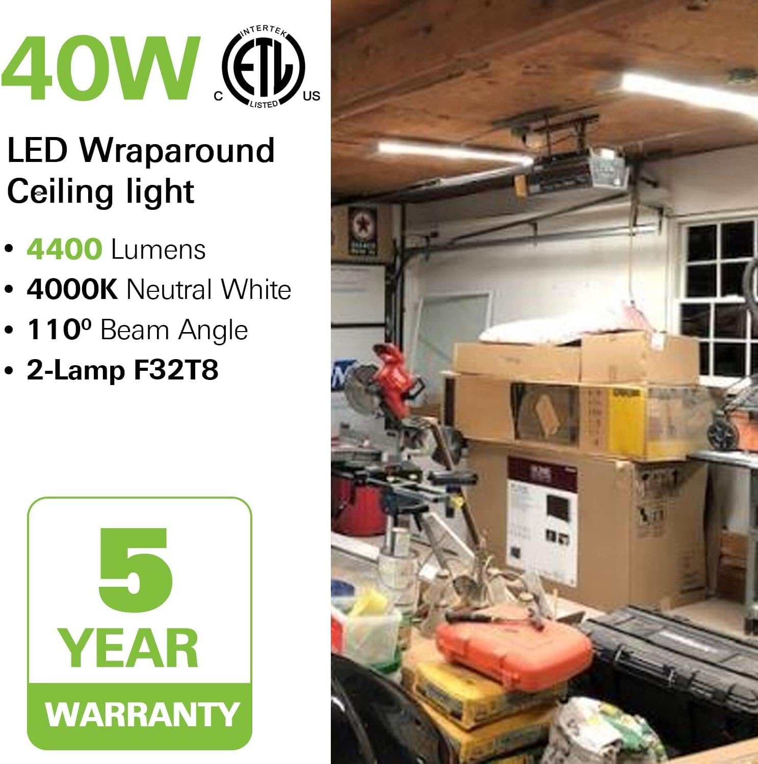 Hykolity 4ft LED wraparound close-up lens with even workspace glow