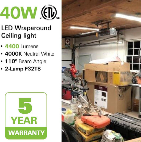 Hykolity 4ft LED wraparound close-up lens with even workspace glow