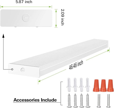 Hykolity 4ft LED wraparound ETL-labeled fixture for safe use