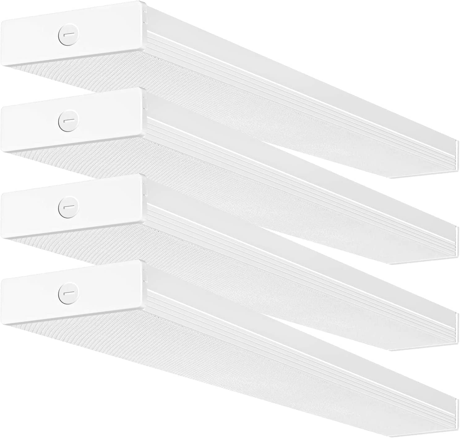 Hykolity 4ft LED wraparound front view for garage lighting