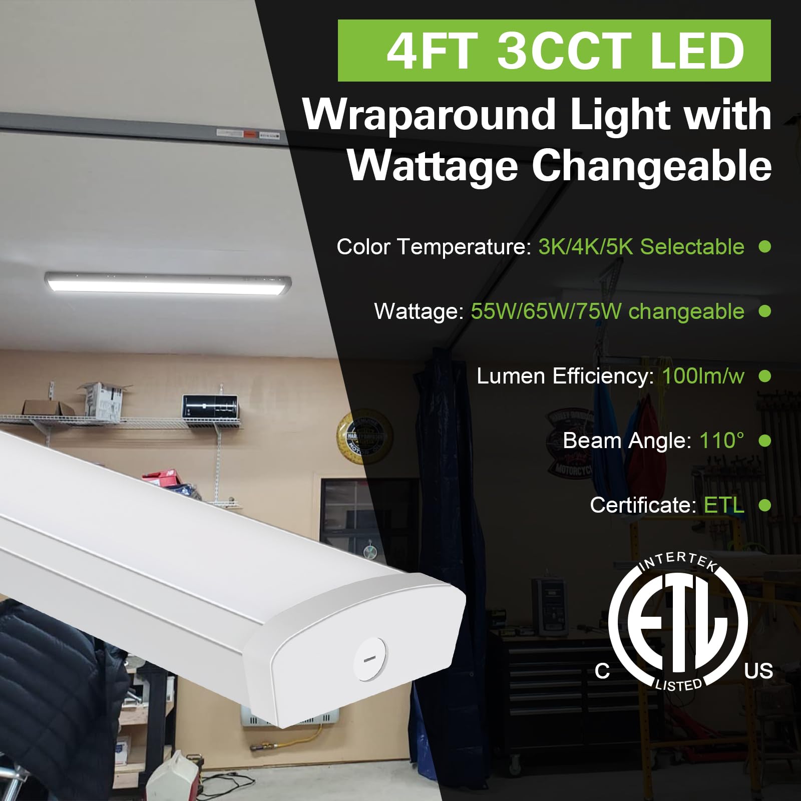 Hykolity wraparound light ceiling mount provides flush installation in ceilings