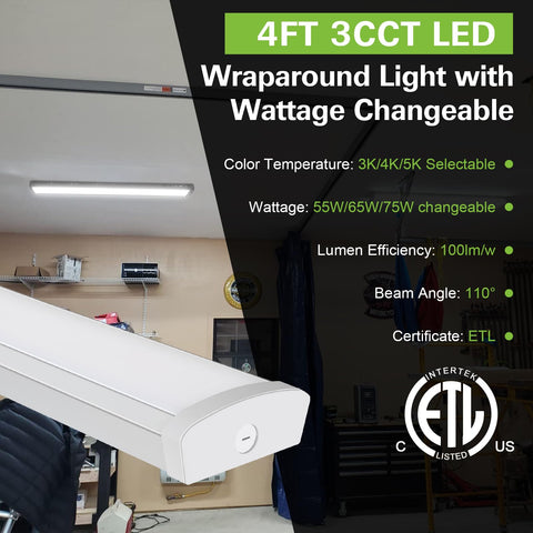Hykolity wraparound light ceiling mount provides flush installation in ceilings