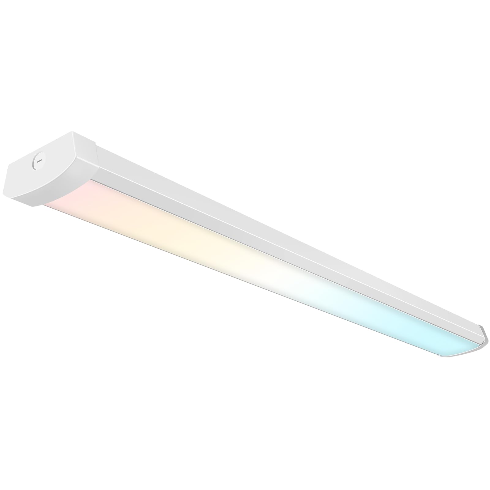 Hykolity 4ft LED wraparound light front view for bright garage illumination