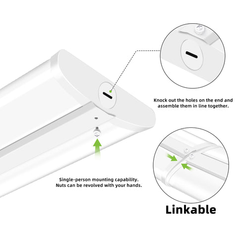 180-degree two-sided light coverage reduces shadows