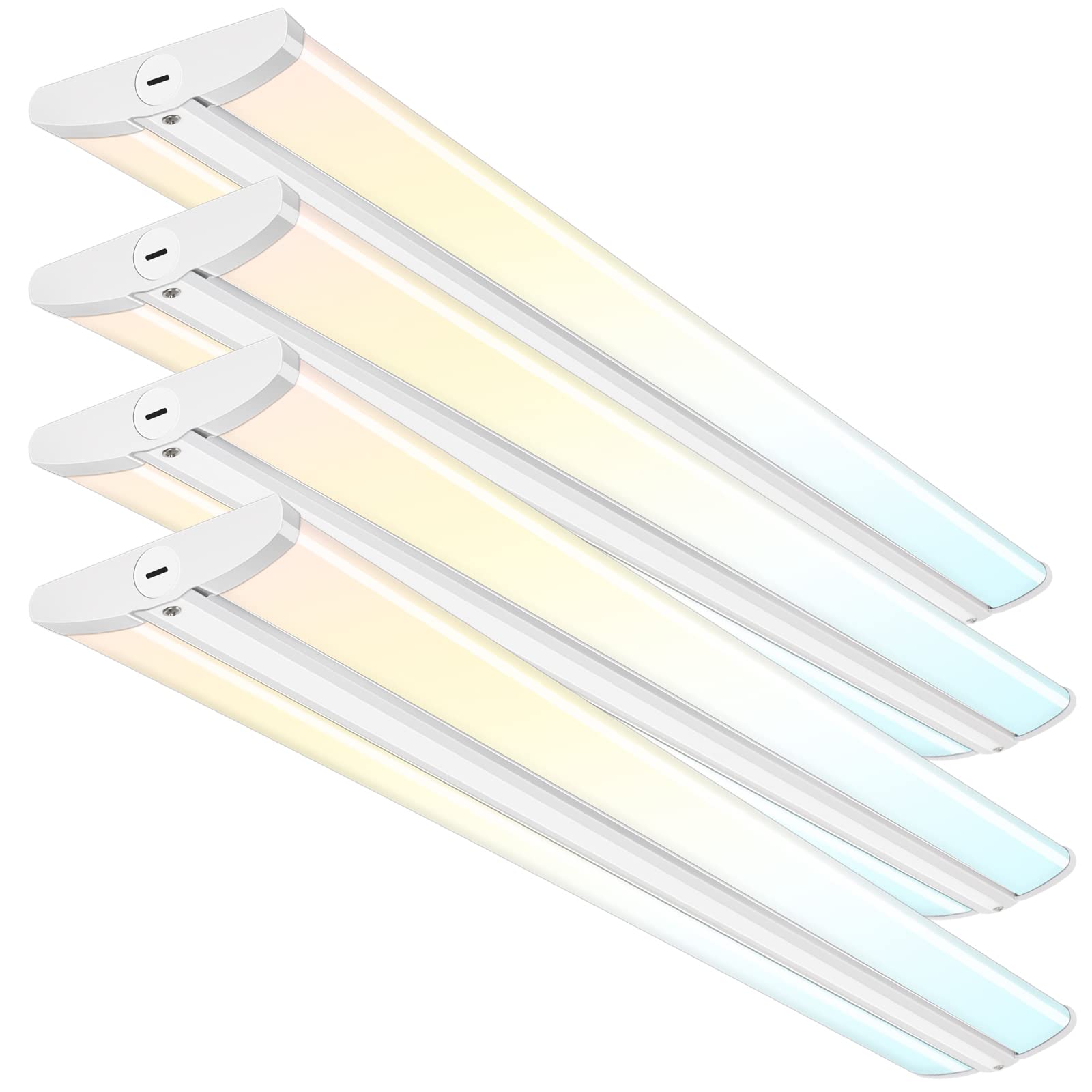 Hykolity 4ft LED wraparound with wattage switch for customizable brightness in office spaces