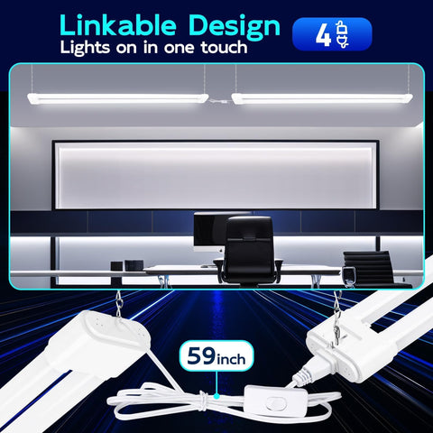 Hykolity 4ft shop light energy savings help reduce electricity use without compromising visibility.