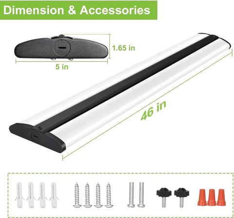 Hykolity 4ft wraparound in an office space delivering uniform work lighting