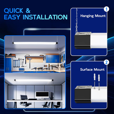 Hykolity 5000K daylight LED shop light enhancing color accuracy
