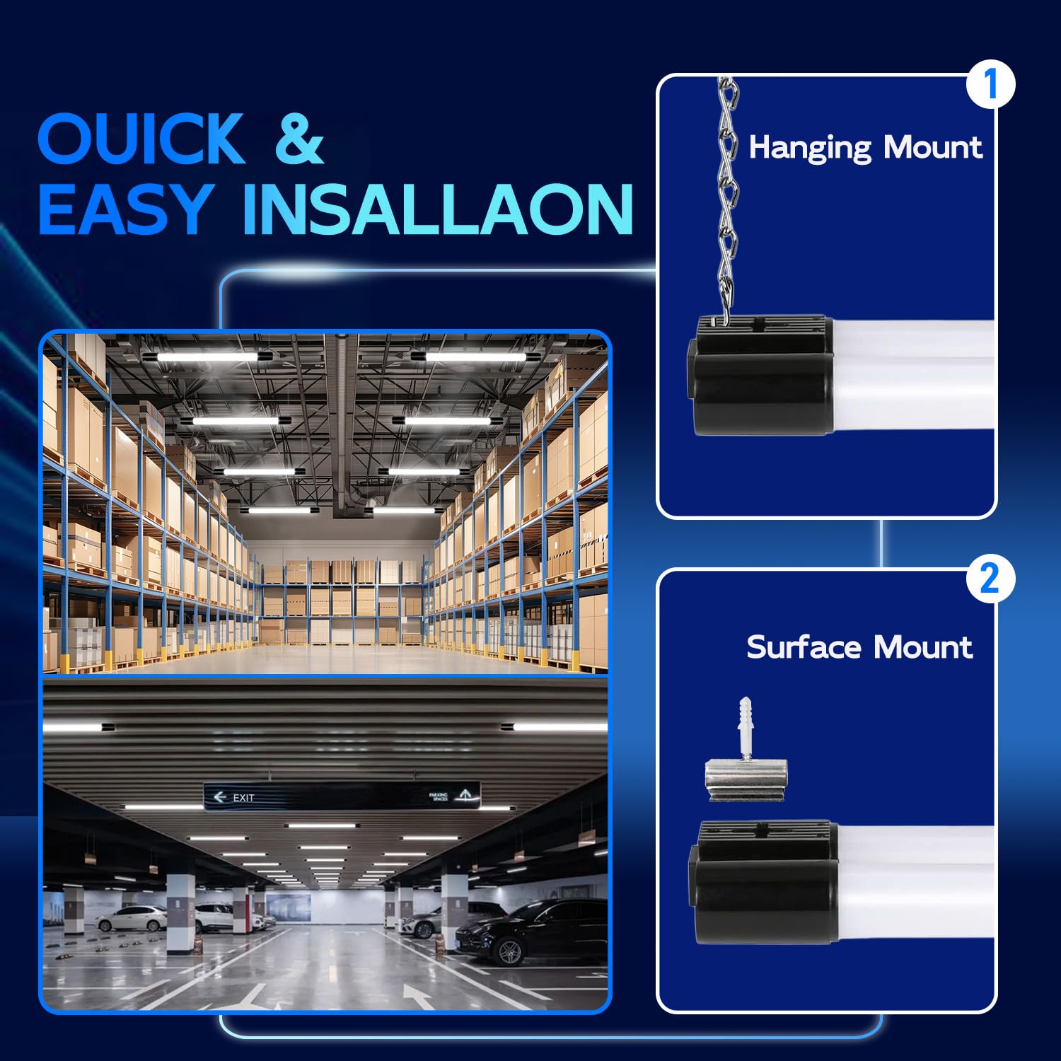 Hykolity 5000K daylight shop light delivers crisp, task-focused illumination