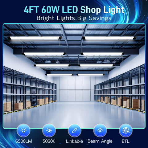 Hykolity 6500lm 5000K daylight LED workbench light in action