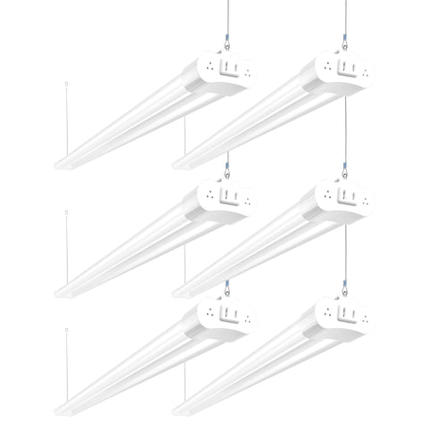 hykolity six-pack 4ft LED shop lights linkable for brighter garages and workshops