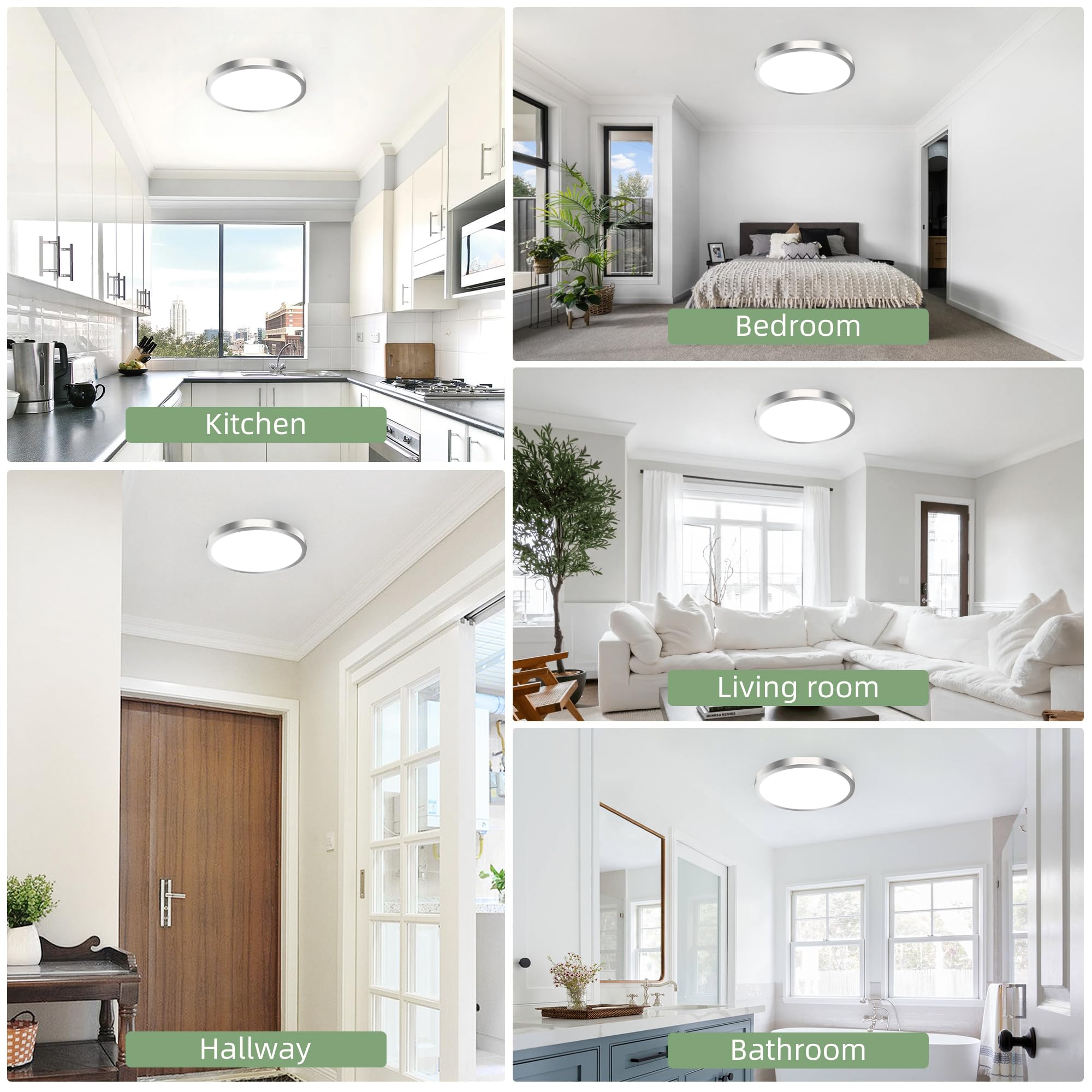 hykolity edge-lit round panel provides stable ambient illumination