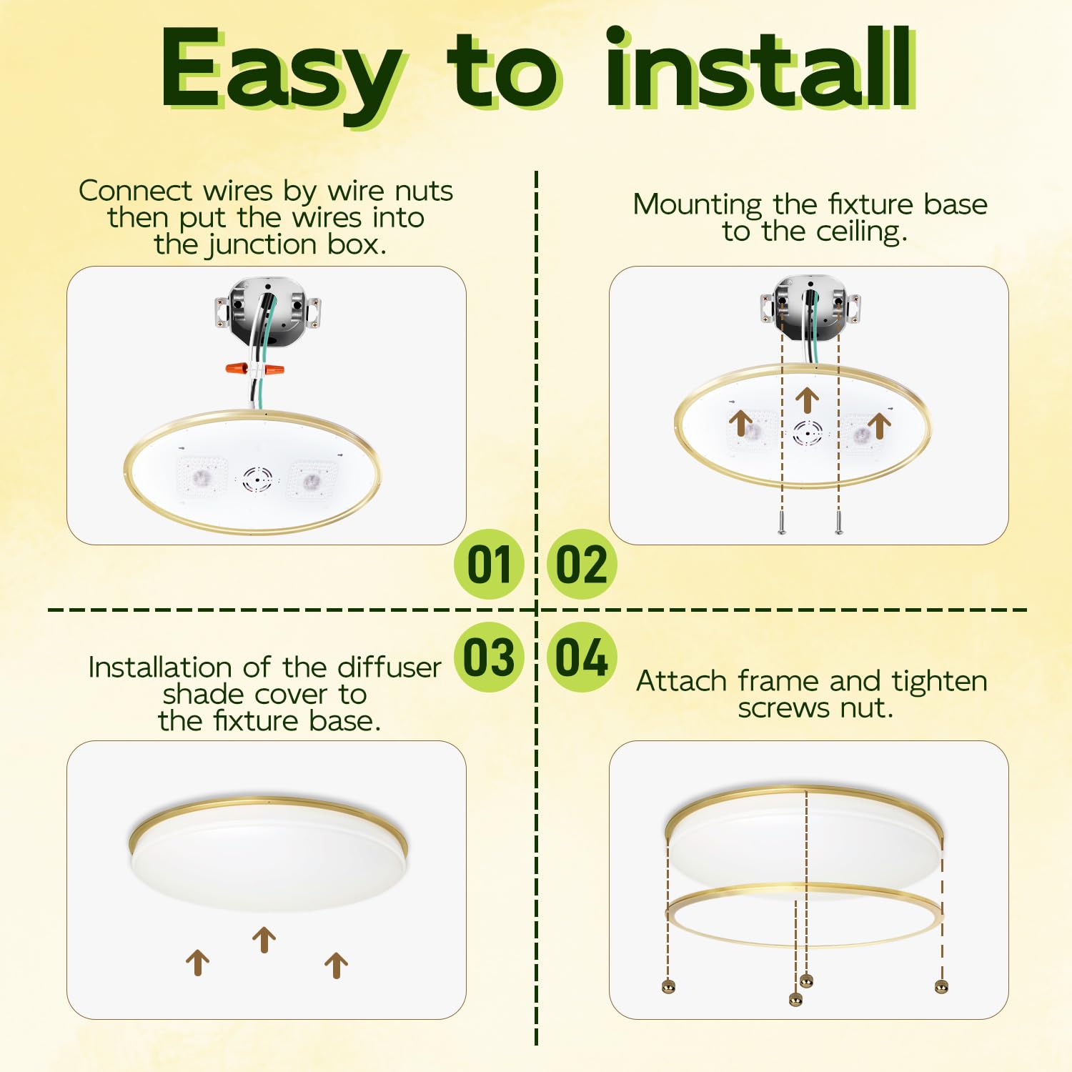 Hykolity energy-efficient 60W fixture providing substantial brightness.