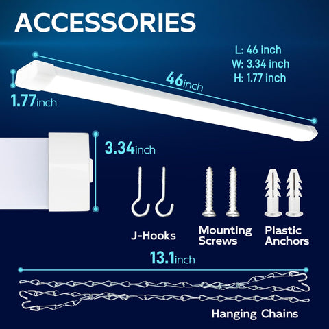 Hykolity energy-saving 4ft shop light reduces power consumption.