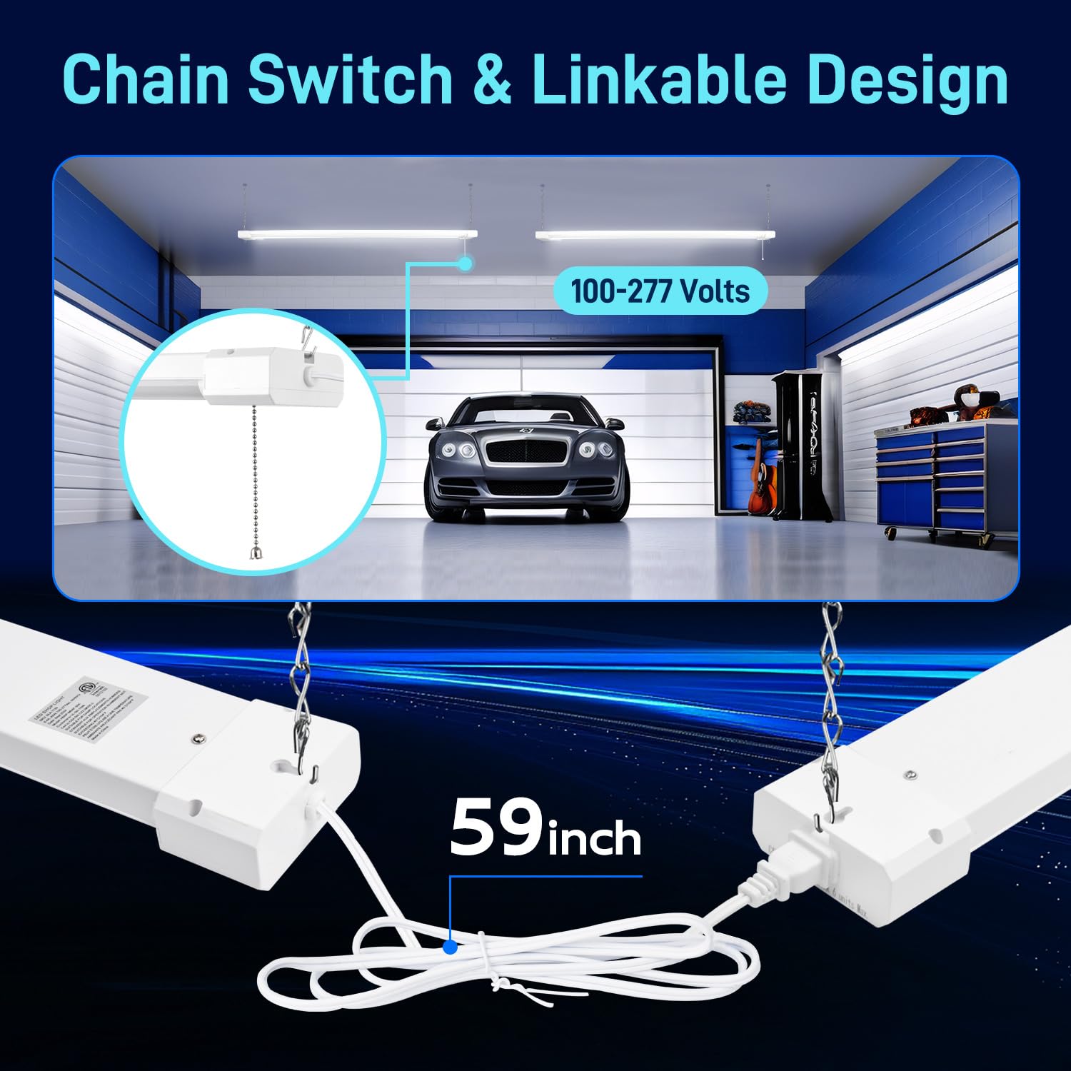 hykolity energy-saving LED shop light lowers electricity use.