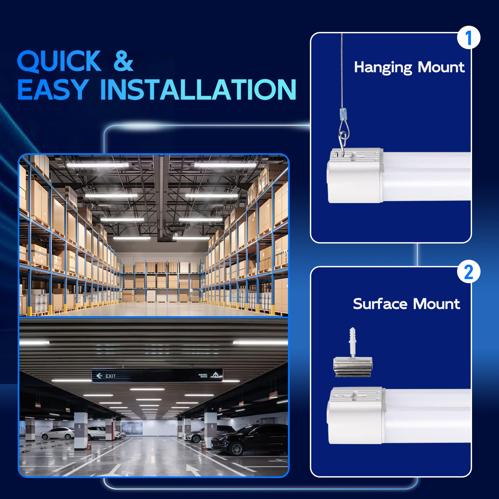 hykolity etl-certified led shop light ensuring safety and reliability