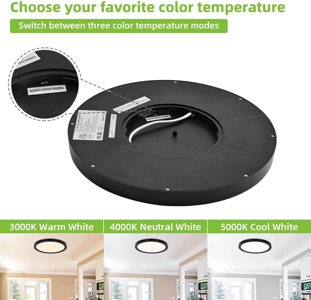 Hykolity flush-mount design suitable for low ceilings and glare-free rooms