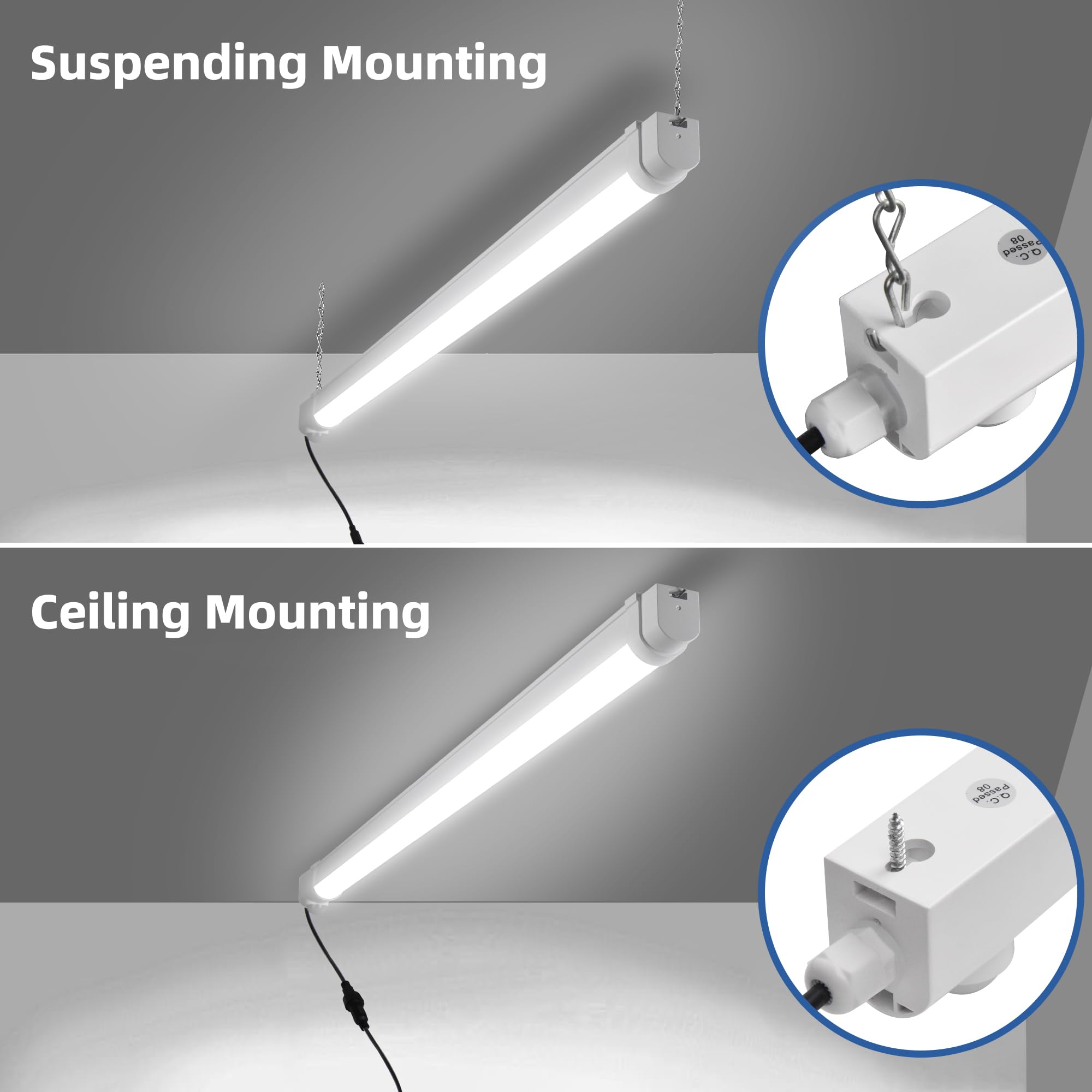 IP65 waterproof Hykolity light withstands rain for durable outdoor use.