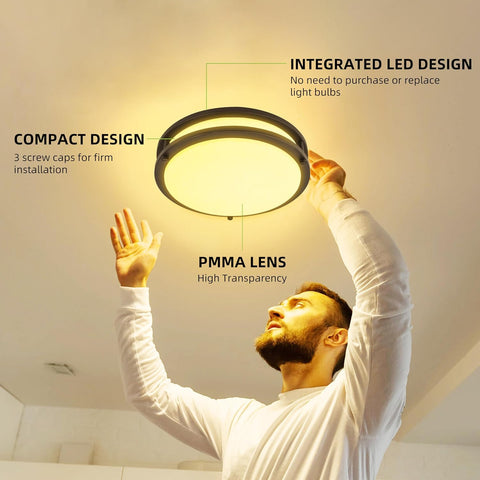 Hykolity ideal for kitchens, hallways, bedrooms, bathrooms, closets, and entryways.