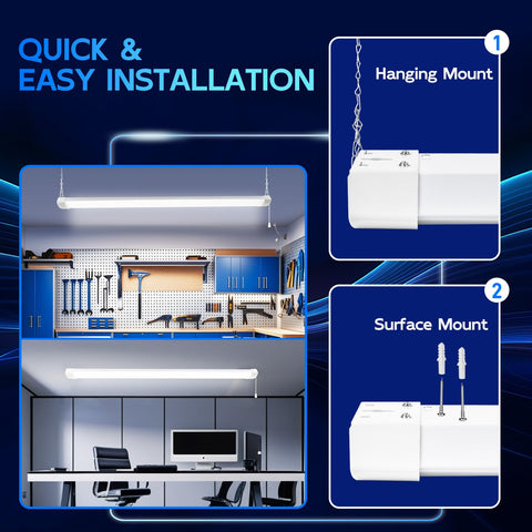 Hykolity ETL-certified shop light with instant-on performance.