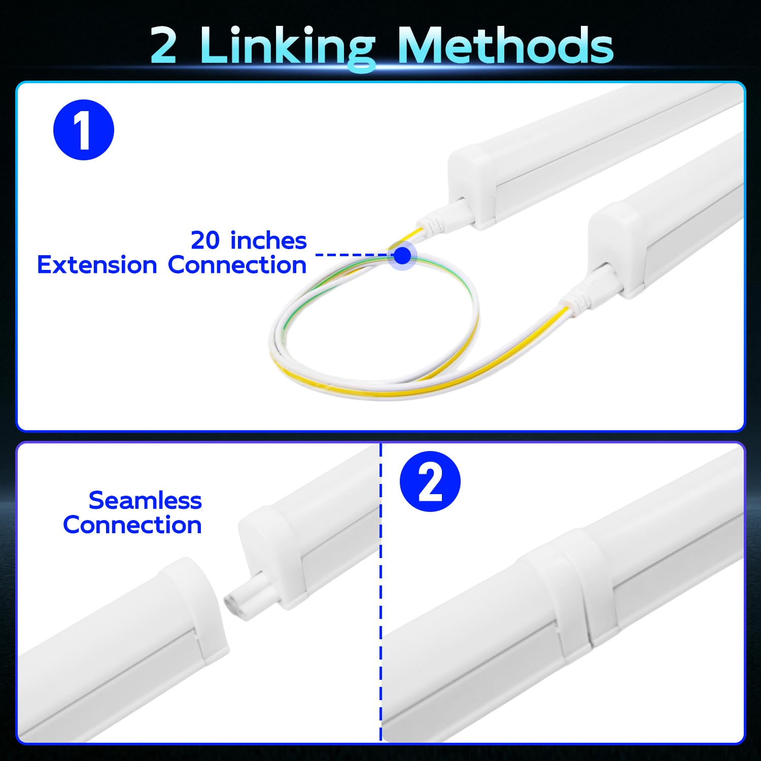 Hykolity plug-and-play with built-in on/off switch simplifies setup.