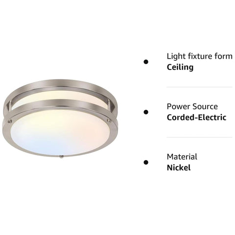 hykolity low-profile flush mount design fits compact spaces like bathrooms.